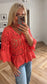 Sienna Crochet Cardigan | Coral