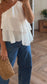 Rosie Frill Top | White