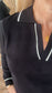 Laura Long Sleeved Polo Knit | Black