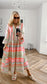 Amalfi Aztec  Maxi Dress | Olive & Pink