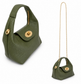 Alexis Leather Bag | Khaki