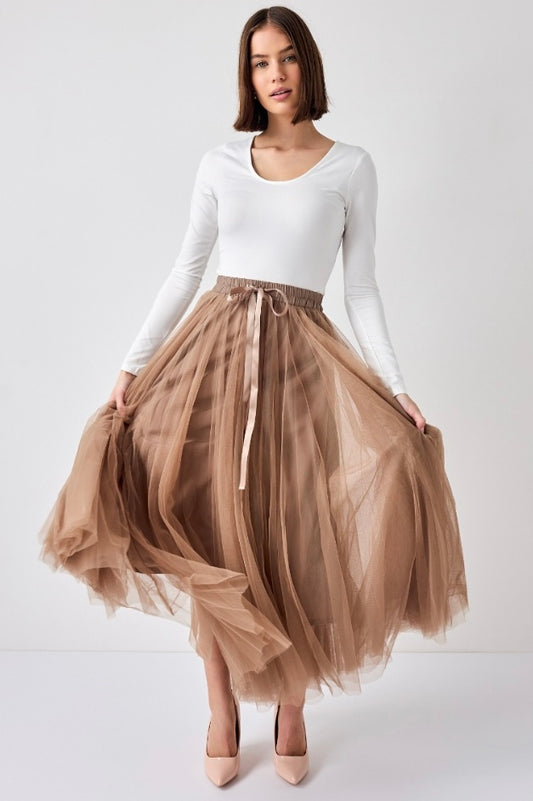 Bella Skirt | Taupe
