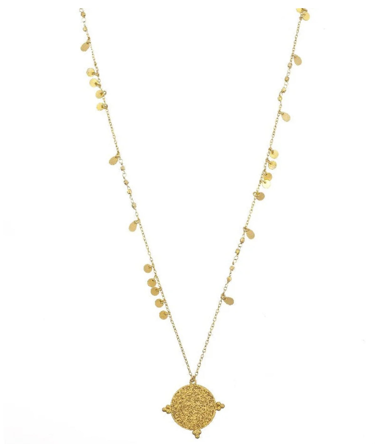 Santorini Long Necklace | Gold
