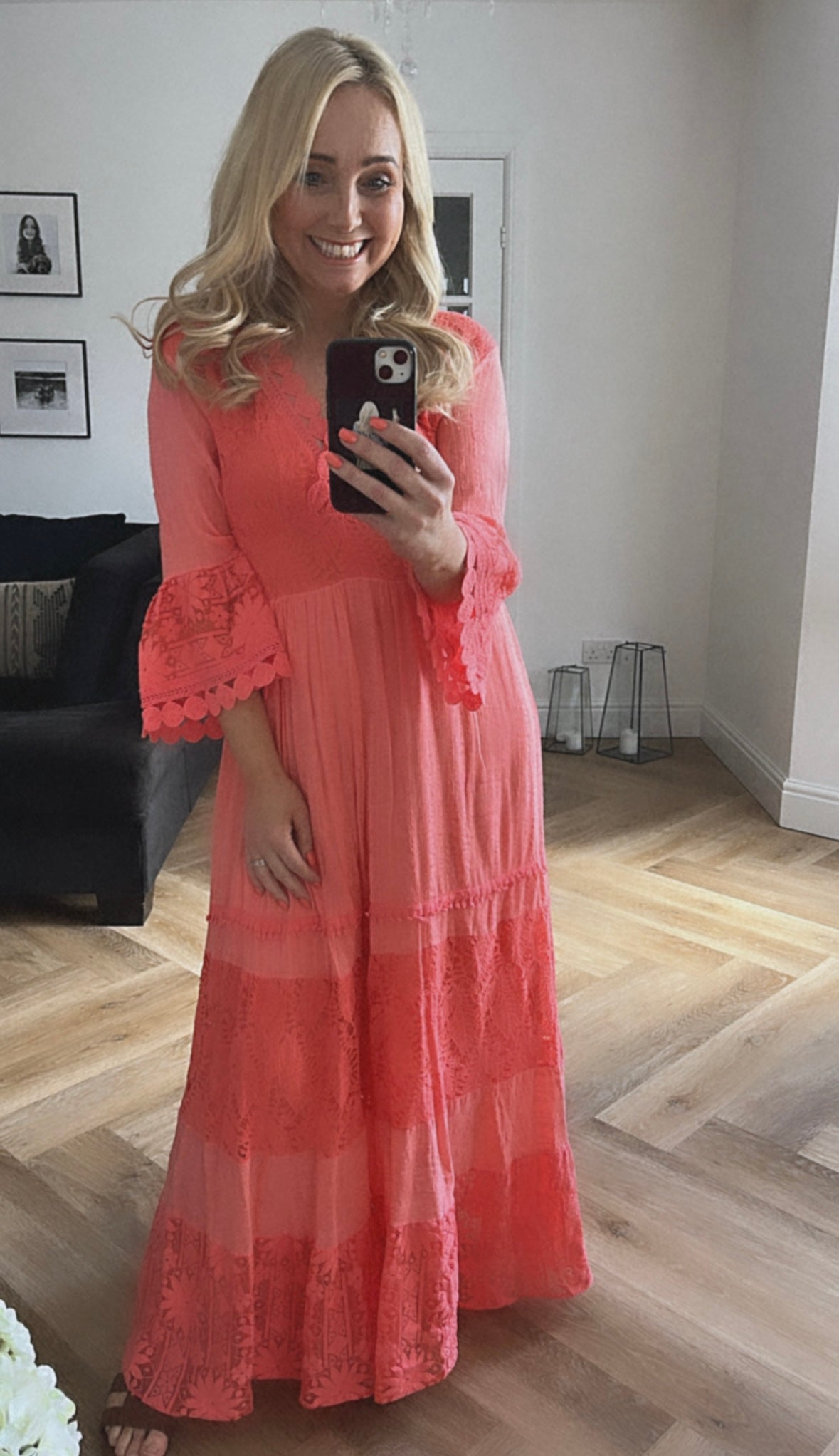 Grace Dress | Coral