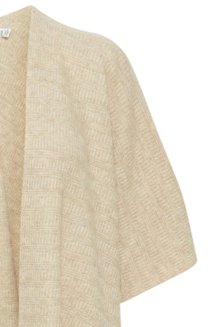 Wilma Poncho Cape | Beige