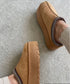 Faux Suede Slipper | Chestnut