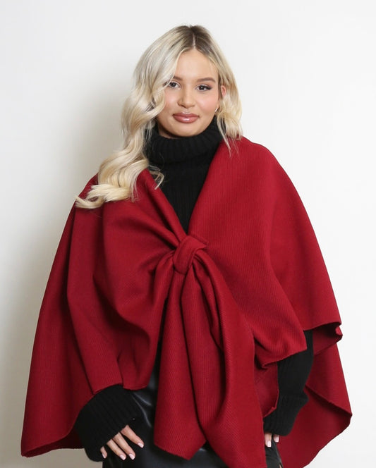 Bella Cape | Burgandy