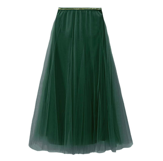 Bradshaw Tulle Skirt | Forest Green