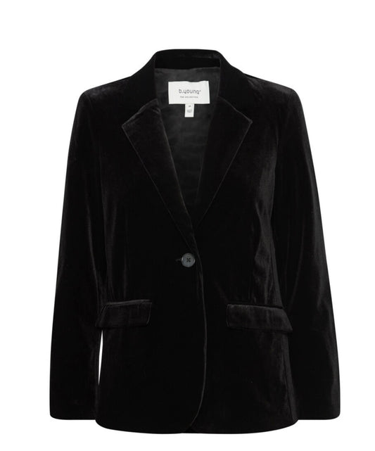 Valentino Blazer | Black Velvet