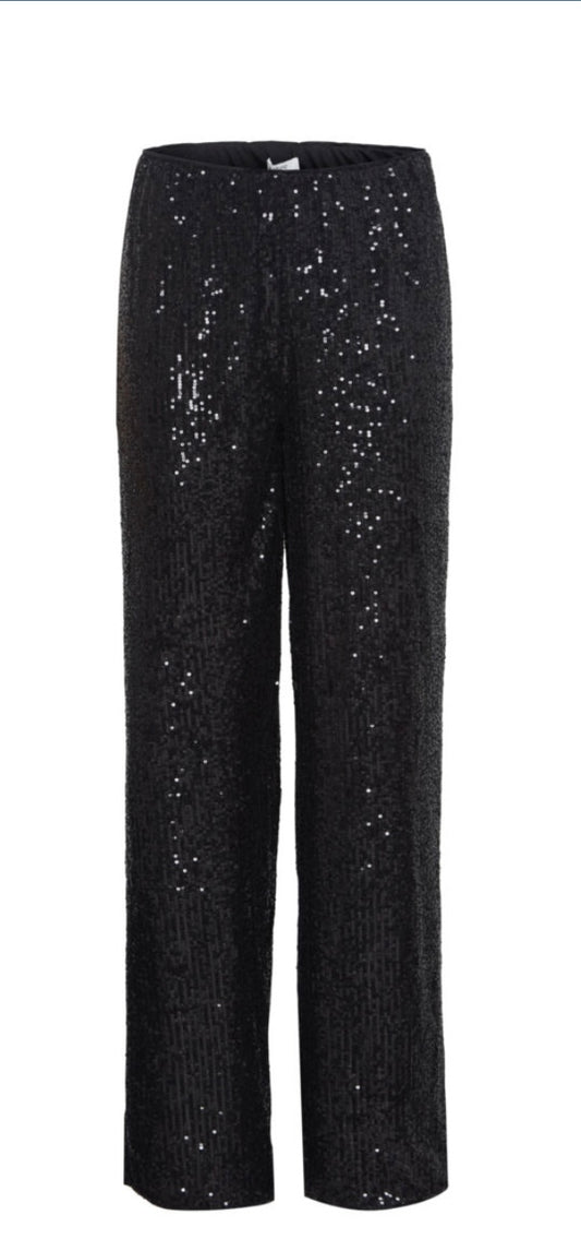 Disco Pants | Black Sequin