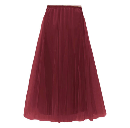 Bradshaw Tulle Skirt | Red Wine