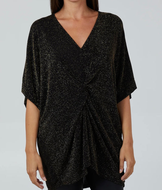 Jacqui Twist Top | Gold