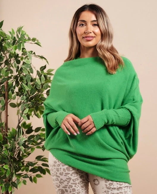 Rachel Asymetric Knit | Green