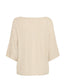 Lana V Neck Jumper | Gold Metallic