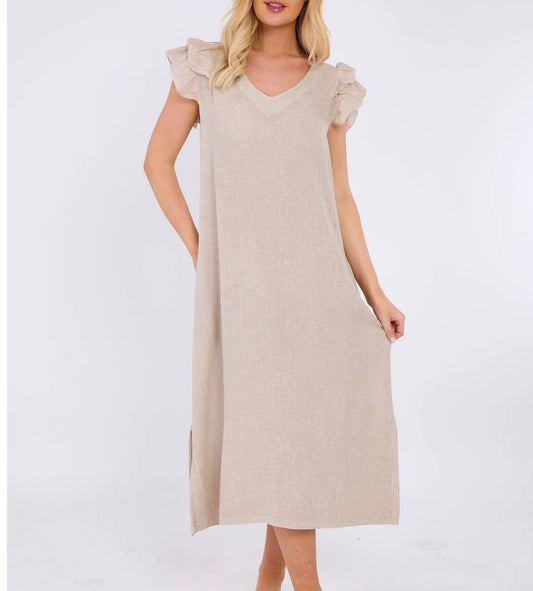 Rosa Dress | Beige