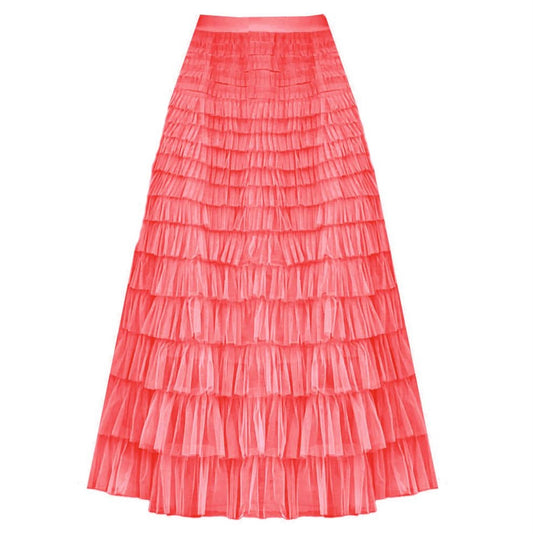 Gigi Tulle Skirt | Coral