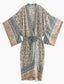 Cotton Kimono | Blue Floral