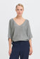 Nina VNeckline Top | Grey