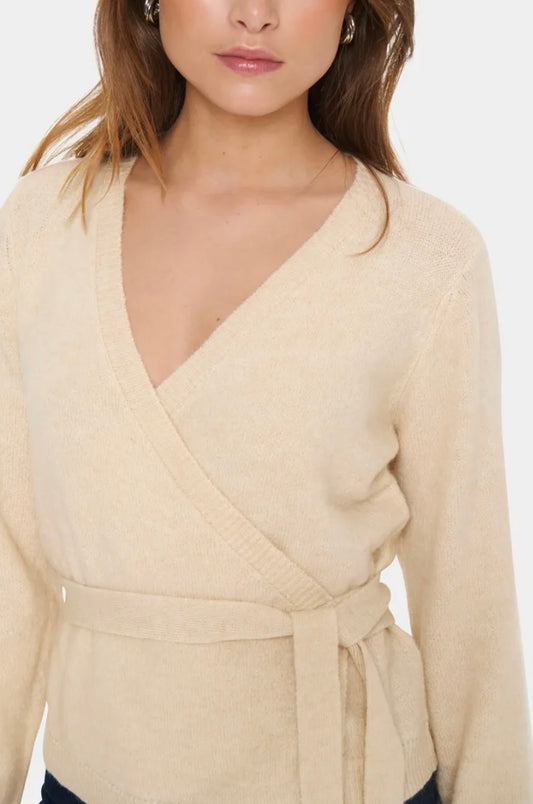 Libby Wrap Cardigan | Cream
