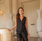 Elodie Lace Waistcoat | Black