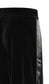 Valentina Velvet Side Stripe Pants | Black