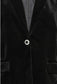 Valentina Velvet Blazer | Black