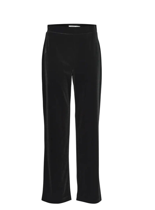 Valentina Velvet Pants | Black