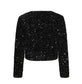 Lara Sequin Bow Top | Black