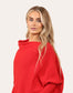 Rachel Asymmetrical Knit | Red