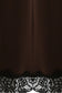 Libby Lace Trim Satin Slip Skirt | Chocolate & Black