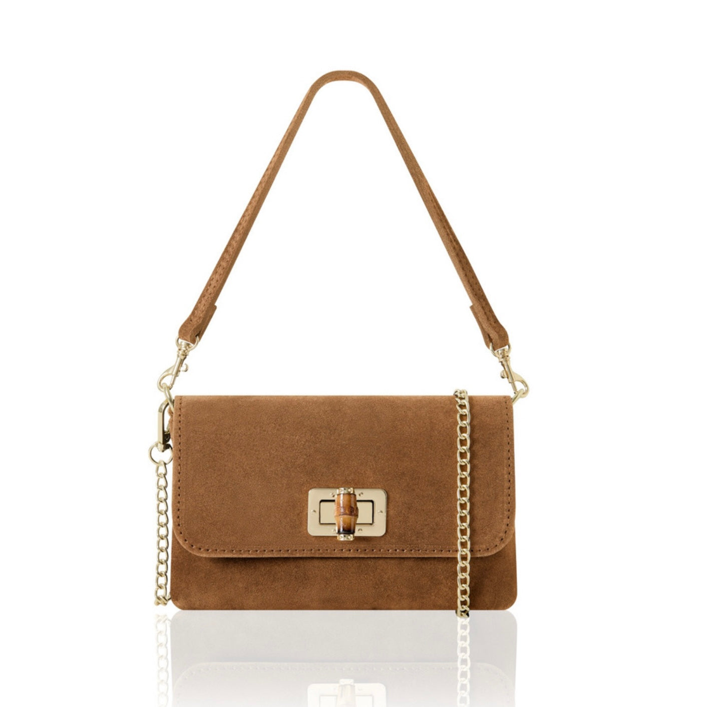 Lou 3 in 1 Suede Bag | Tan