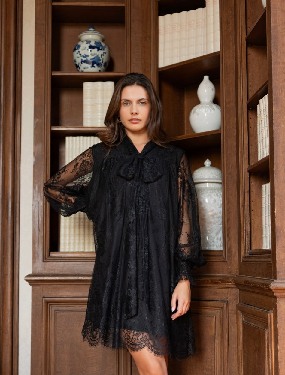 Camille Lace Dress | Black