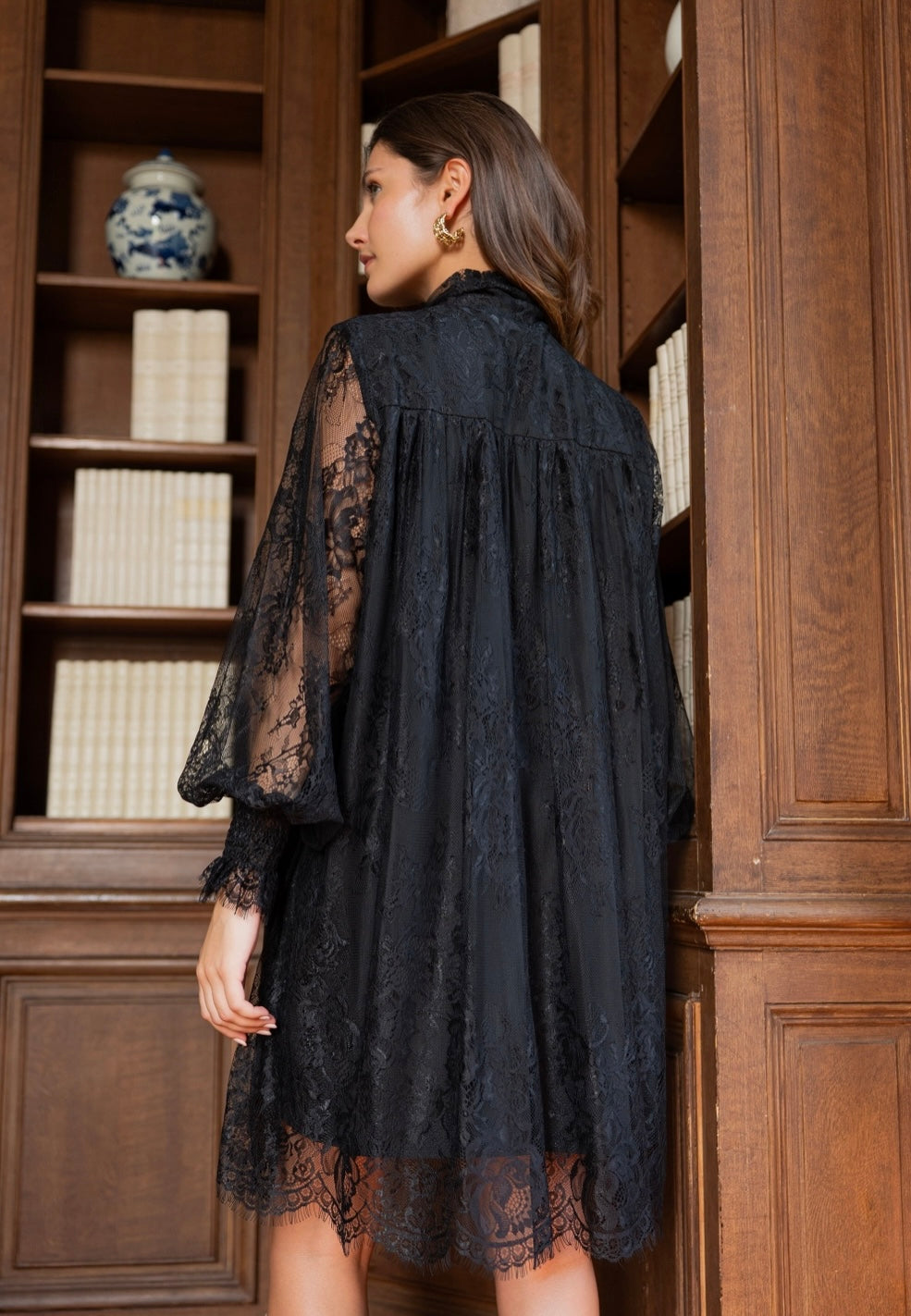 Camille Lace Dress | Black