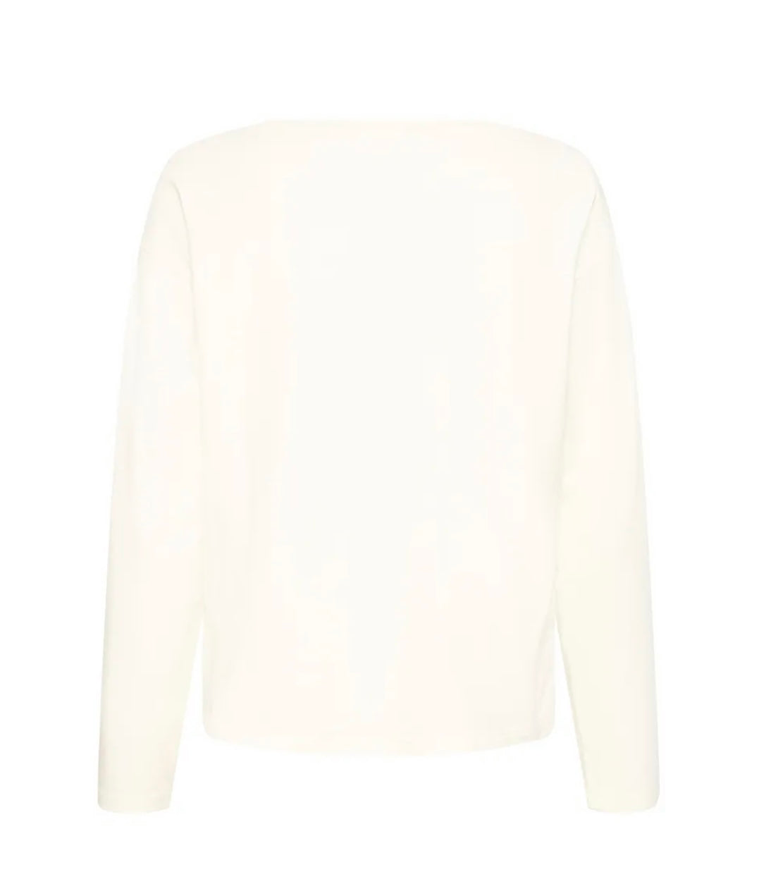 Mila Long Sleeved V Neck TShirt | Soft White