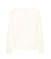 Mila Long Sleeved V Neck TShirt | Soft White