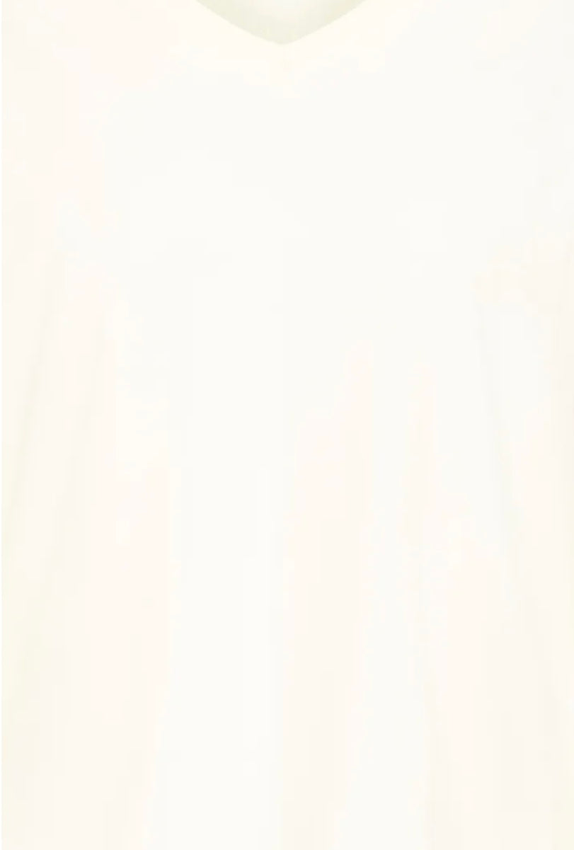 Mila Long Sleeved V Neck TShirt | Soft White