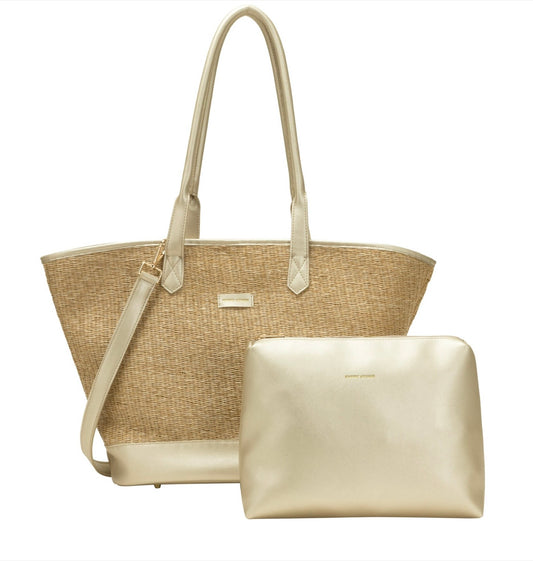 Ravello Beach Bag | Gold