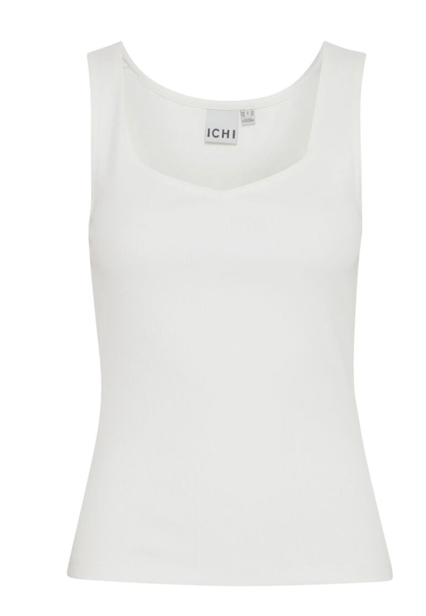 Ella Vest Top | White