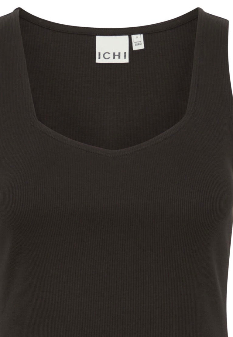 Ella Vest Top | Black