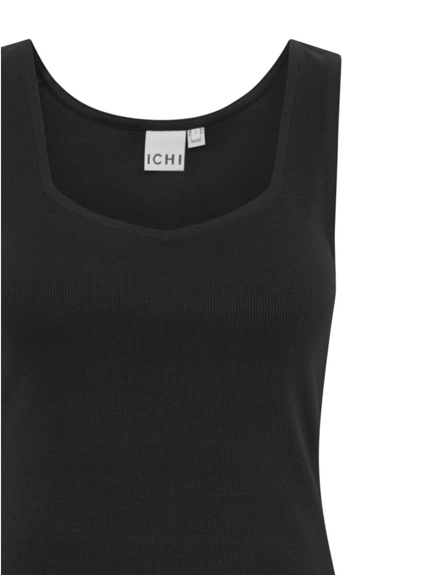 Ella Vest Top | Black