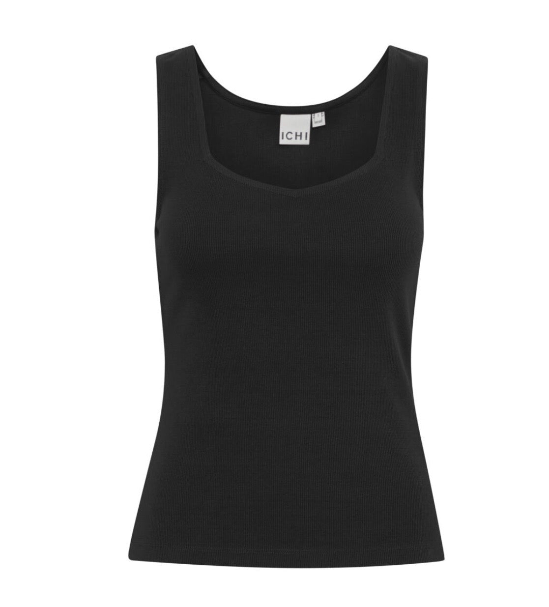 Ella Vest Top | Black