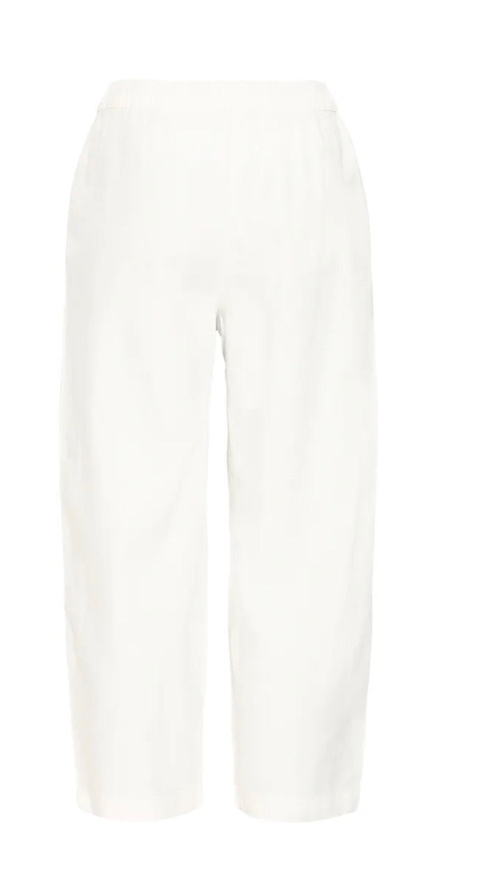 Claire Linen Mix Trousers | White