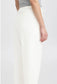 Claire Linen Mix Trousers | White