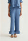 Maria Frill Trousers | Chambray