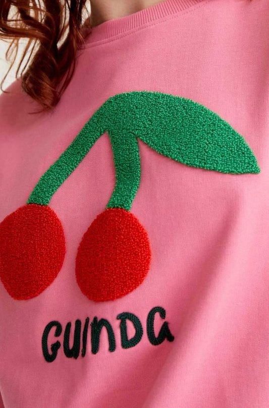 Cherry Sweatshirt | Bubblegum Pink