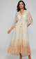 Naxos Sleeved Maxi Dress | Beige