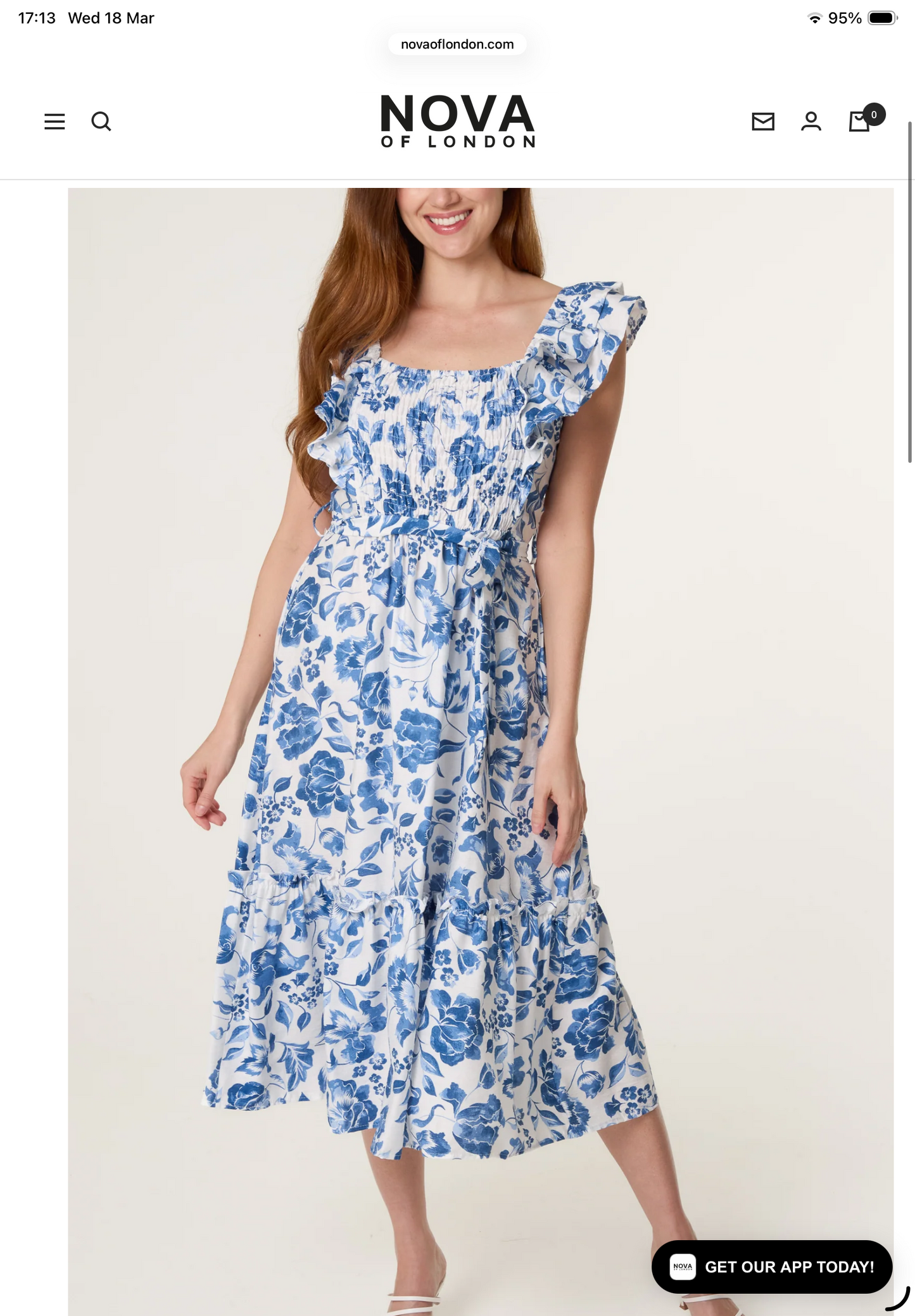 Chelsea Floral Dress | Blue