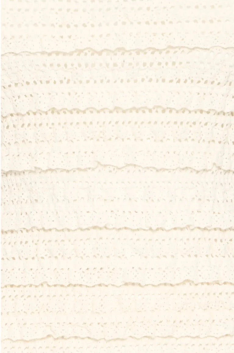 Marley Crochet Top | Cloud Dancer
