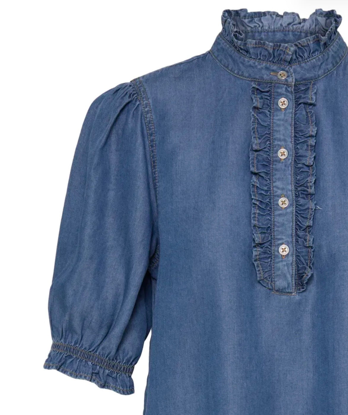 Isabella Denim Shirt | Mid Blue