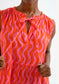 Farah Wave Dress | Red & Pink
